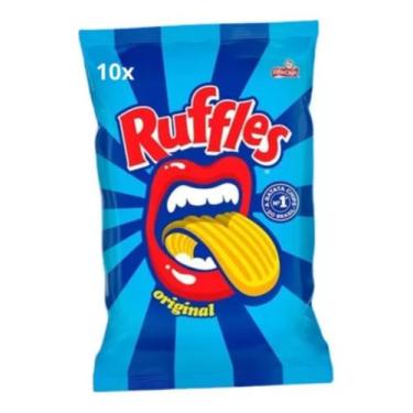 Imagem de Kit 10 Batata Frita Ondulada Ruffles 32g Elma Chips