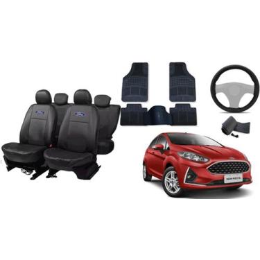 Imagem de Jogo de Capa de Couro Fiesta 13-21 + Tapetes + Capa para Volante - aer