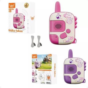 Imagem de Kit 2 Brinquedo Educacional Walkie-talkie Rádio Comunicador - walk tal