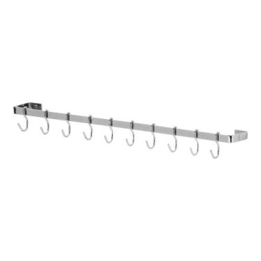 Imagem de Porta Utensílios E Talheres De Parede 1.20mt 20 Ganchos - Cromoshop