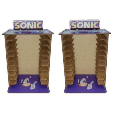 Imagem de Kit 2 Porta 11 Jogos Físico Tematico Sn 22x16,3x29,4 Mdf Madeira Adesi