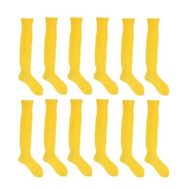 Imagem de Kit 12 Pares de Meias de Futebol Poliamida Adulto - 38/44 - Ramote, Am