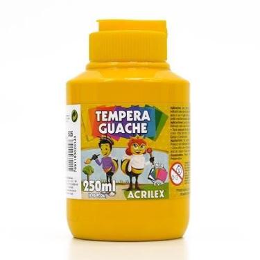 Imagem de Tinta Guache Acrilex 250ml, 505 - AMARELO OURO