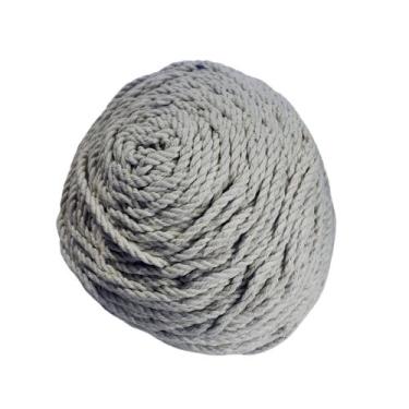 Imagem de Cordão Torcido Em Algodão 4mm 3 Cabos 1kg Macramê Fio Corda - ArtesãoN