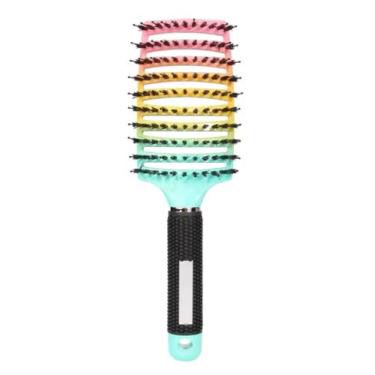 Imagem de Escova De Cabelo Com Cerdas De Nylon e javali Desembaraça Pente - Pode