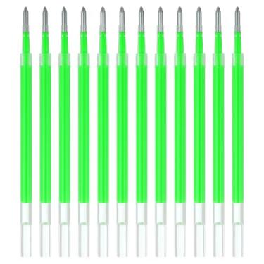 Imagem de PATIKIL Recargas de caneta de gel, 12 peças de caneta de tinta de gel neon de ponta média de 0,8 mm, refil de substituição para canetas retráteis, desenho, desenho, escritório, estudo, sala de aula,