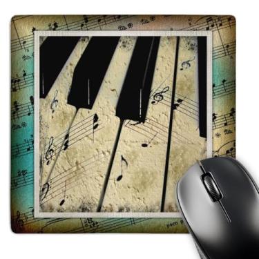 Imagem de Teclado grunge - mouse pad, 20 x 20 cm (mp_34071_1)