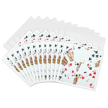 Imagem de 3dRose Fotografia de cartas de baralho – baralho de cartas com foto de presente para jogadores de jogos de cartas – Cartões de felicitações, 15 x 15 cm, conjunto de 12 (gc_112895_2)