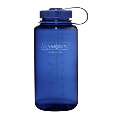 Imagem de Nalgene Coleção monocromática – Garrafa de água livre de BPA feita de materiais reciclados – reutilizável para mochila, caminhada, academia – garrafa de água inquebrável – 946 ml – jeans