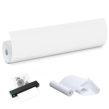 Imagem de Bobina Papel Térmico A4 50 Folhas Impressora Térmica Bluetooth Arquivo Processo Trabalho Lista Escritório Compativel com Impressora Térmicas