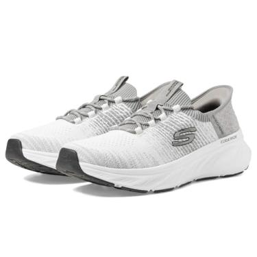 Imagem de Skechers Tênis masculino Edgeride Raygo Hands Free Slip-in, Branco/Cinza, 7.5 X-Wide