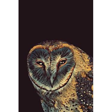 Imagem de THE OWL 002 Notebook - The Dark Animal Series: 6x9” blank, 120 page unruled notebook for writing, sketching or doodling