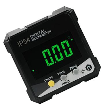Imagem de Inclinômetro Digital, Medição Invertida de 360°, Faixa de Medição 4x90°, Fundo Magnético Com Trava, Tela LCD, Luz de Fundo, Economia de Energia, Leve, para Medição de ângulo