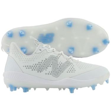 Imagem de New Balance Tênis de beisebol masculino FuelCell Comp V3, Branco/Branco, 8