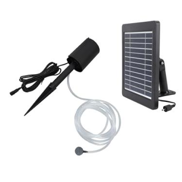 Imagem de 6V 4W Kit de Bomba de Aeradora de Lagoa Solar IP64 0,8L por Minuto 3 Modos Aerador de Lagoa Solar Com Bomba para a Taxa de Tanque de Peixes Mais 0,8L/min de Pesca de Peixe de