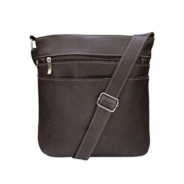 Imagem de Bolsa Lenna's Transversal Preta LE05 Marrom