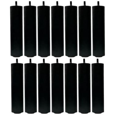 Imagem de Conjunto Kit de 14 Pés para Cama Box King ou Queen Size Kit Pés Fixo de 15cm na Cor Preto