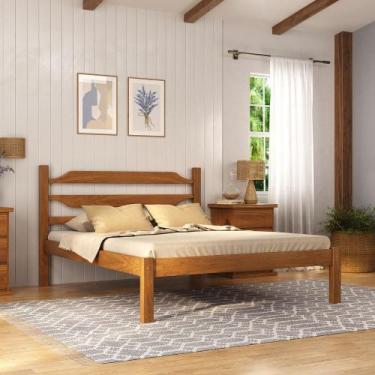 Imagem de Cama Solteiro em Madeira Maciça Porteira Móveis Nathalia - Moveis Nath