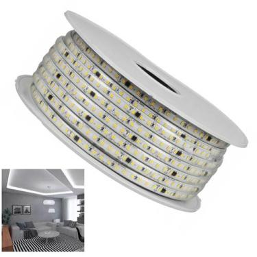 Imagem de Fita Led SMD 6500K 127V 100 Metros Perfil Fita Dupla Face Plug Conecto