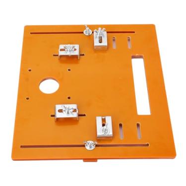 Imagem de Placa de Apoio à Máquina de Corte, Suporte de Base Máquina de Corte Estável e Suporta Prática de 90 Graus e 45 Graus Oblíquo, Buraco Elíptico, Ferramentas
