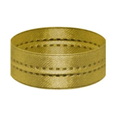 Imagem de 20m Fita Camada Dupla Cetim c/ ARAME no meio 1cm larg x 20m - Fitas e 