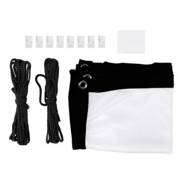 Imagem de Tela de projeção 16:9, tela de projeção branca sem vincos, tela de projeção dobrável macia para sala de aula de home theater (60 pol.)