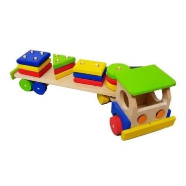 Imagem de Carreta De Figuras Formas Geométricas Pedagógica Educativa - modernato