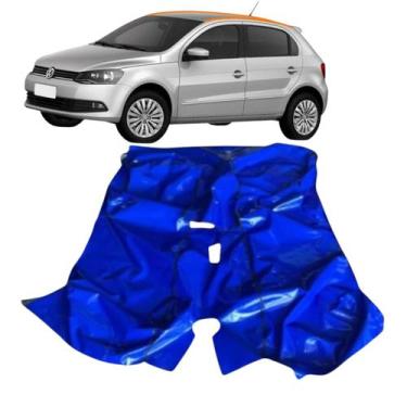Imagem de tapete do assoalho azul vinil gol g5 a g8 voyage - MANOS TAPETES