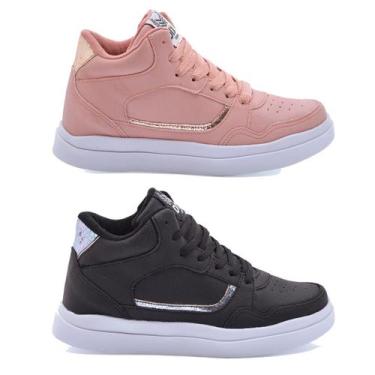 Imagem de kit 2 pares Botinha Tênis Treino Sneaker Academia Fitness - Dix, 37, N