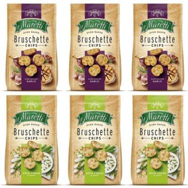 Imagem de Kit 6 Torradas Bruschette Cebola & Alho Maretti 85g