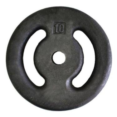 Imagem de Anilha Musculação de Ferro Pintada Musculação 10KGs - 1 Fit