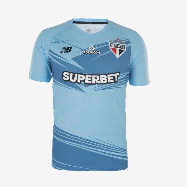 Imagem de Camisa Masculina NB Goleiro SPFC 2025 C/P, Azul Claro, M