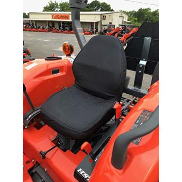 Imagem de Durafit Seat Covers, KU20 Kubota Capas de assento pretas à prova d'água para trator MX4800, MX5000, MX5200, MX 5800, M5660 SUH/SUHD, Z221R cortador de grama zero volta.