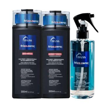 Imagem de Truss Frizz Zero Shampoo 300ml + Condicionador 300ml + Leave-in 260ml