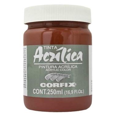 Imagem de Tinta Acrílica Corfix 250ml Terra S Queimada 63 G1, 063 - TERRA SIENA 