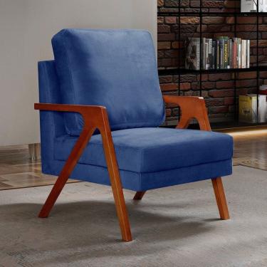 Imagem de Poltrona Kiara Decorativa Moderna Confortável Sala Recepção Flecha Azul