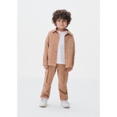 Imagem de Calça Hering Kids Cargo Infantil Toddler Em Sarja Masculino-Masculino
