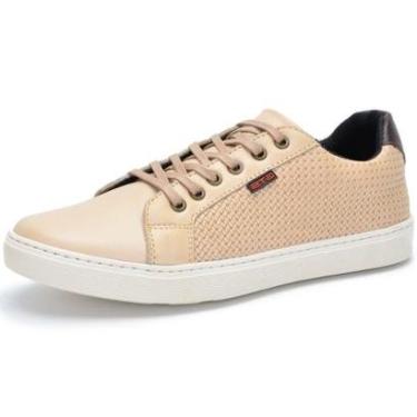 Imagem de Tenis Casual de Couro Clube S Franca NS Catar Masculino-Masculino