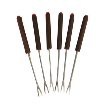 Imagem de Jogo Com 6 Garfos/Espetos Para Fondue Chocolate.