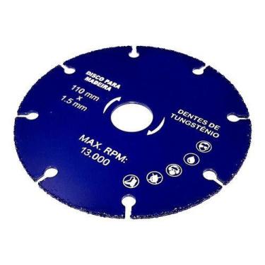 Imagem de Disco Tungstênio P/ Corte Madeira Prego Alvenaria Sem Dentes - IDEA-PR