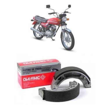 Imagem de Patim Lona Freio Dia-Frag XLX 250 R 1984-1994 CG 125 1983-99