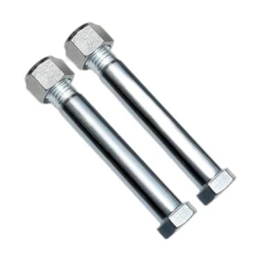 Imagem de YsXoWiui 2x acessórios de pinos de escavadeiras fácil instalação prático polegar hidráulico braçadeira ancinho pinos de ligação para grabber mini escavadeiras