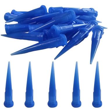 Imagem de Agulhas dosadoras de ponta cônica de plástico 22GA TT 120 peças de pontas aplicadoras de cola de precisão