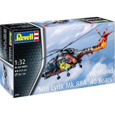 Imagem de Revell 03806 Westland Sea Lynx MK.88 (40 Years Special Edition) 1:32 Scale Unbuilt/Unpainted Plastic Model Kit