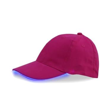 Imagem de ANYMMM Led Light Up Cap,Festival Hat Party Outfit, Rechargeable Adjustable Unisex Baseball Cap for Festival Club Stage (USB, blue)