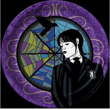 Imagem de Prato redondo wandinha 08un festcolor