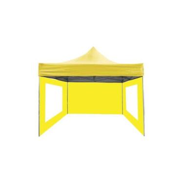 Imagem de Tenda Sanfonada Camping 6x3 PVC Vínilica - Goiania Tendas, Amarelo