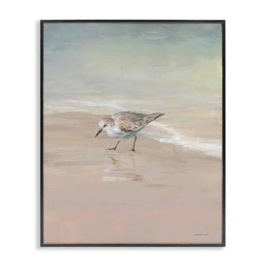 Imagem de Stupell Industries Design de arte giclée emoldurado preto Sandpiper at Shore's Edge por Danhui Nai, 11 x 14