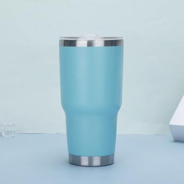 Imagem de Castrap Caneca De Viagem De Aço Inoxidável 304, Copo De Carro Isolado A Vácuo De Grande Capacidade De 30 onças, Copo De Cerveja De Parede Dupla Para Uso Ao Ar Livre (12)