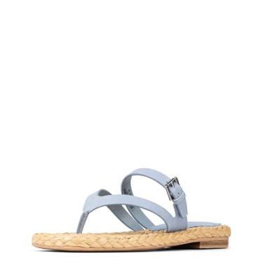 Imagem de Donald Pliner Sandália rasteira feminina Heathro, Jeans, 41